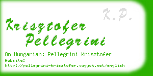 krisztofer pellegrini business card